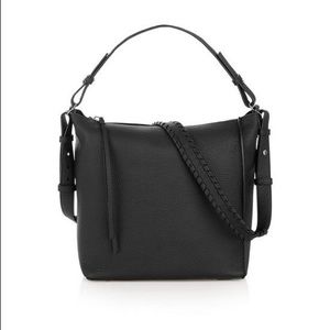 AllSaints Kita Large North/South Leather Tote